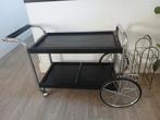 Serveertrolley Barwagen Jaren 70, Ophalen, 55 tot 75 cm, Zo goed als nieuw, 60 cm of meer