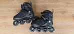 Verstelbare zwarte skeelers maat 135-138, Ophalen of Verzenden, Verstelbaar, Gebruikt