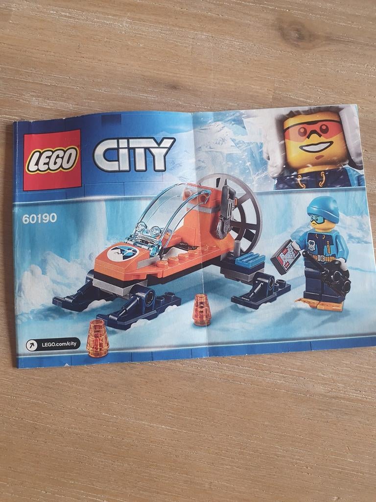 Lego City 60190 Arctische IJsglijder met minifiguur, Compleet, Lego, Ophalen of Verzenden, Complete set