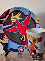 Corneille schotel Clemens Briels bloemenvaas, Ophalen of Verzenden