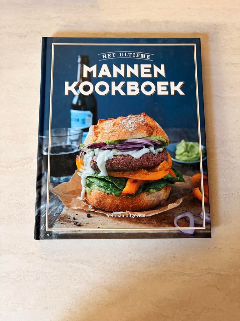 Het Ultieme Mannenkookboek - Veltman Uitgevers, Ophalen of Verzenden, Zo goed als nieuw, Overige gebieden, Hoofdgerechten