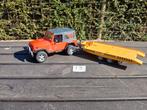 Bruder Jeep met auto ambulance trailer, Ophalen, Auto, Overige merken