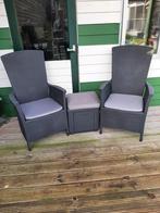 Mooi set Allibert tuinstoelen met verstelbare rugleuning, Ophalen of Verzenden, Zo goed als nieuw, Kunststof
