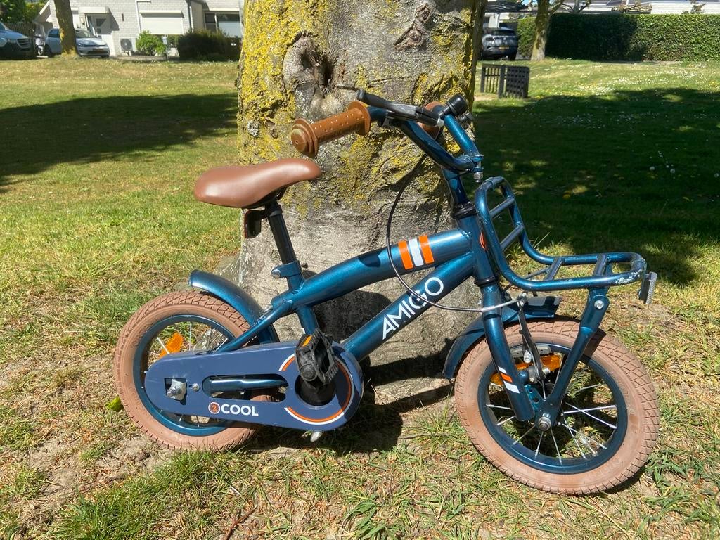 Amigo Kinderfiets 12 inch met zijwieltjes, Ophalen, Gebruikt, Minder dan 16 inch, Zijwieltjes