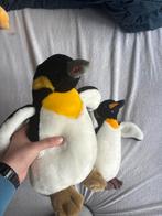 Twee schattige pinguïn knuffels - groot en klein, Ophalen, Pinguïn, Gebruikt, Zwart