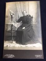 Kabinetfoto, Dame, J.C.C. WITTE, DELFT, Antieke foto, Ophalen of Verzenden, Voor 1940, Gebruikt, Foto