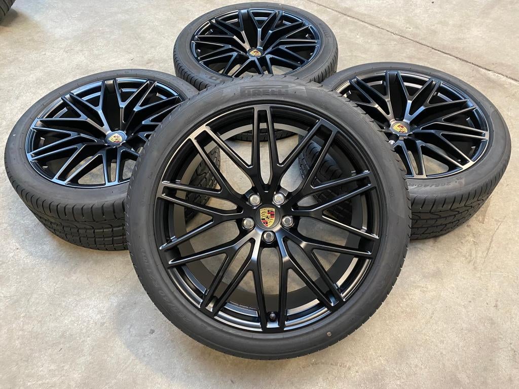 21 inch originele velgen + zomerbanden Porsche Macan, 265 mm, Banden en Velgen, Nieuw, Porsche