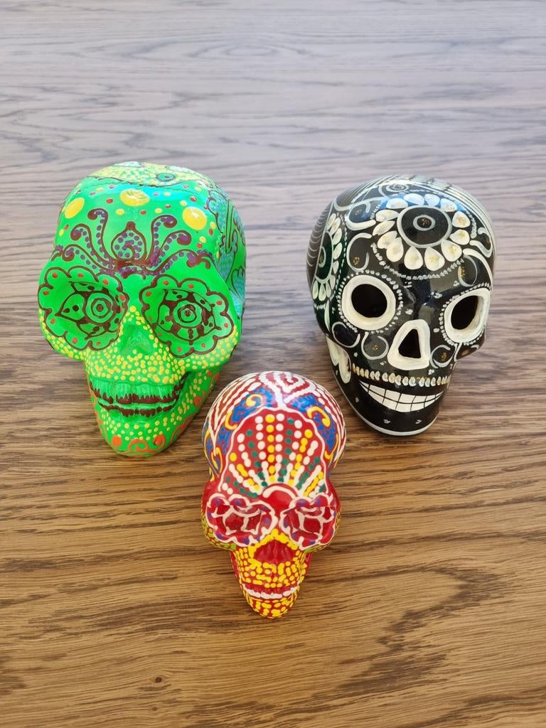 Mexicaanse Calaveras - Decoratieve schedels, Verzamelen, Ophalen of Verzenden, Zo goed als nieuw, Religie