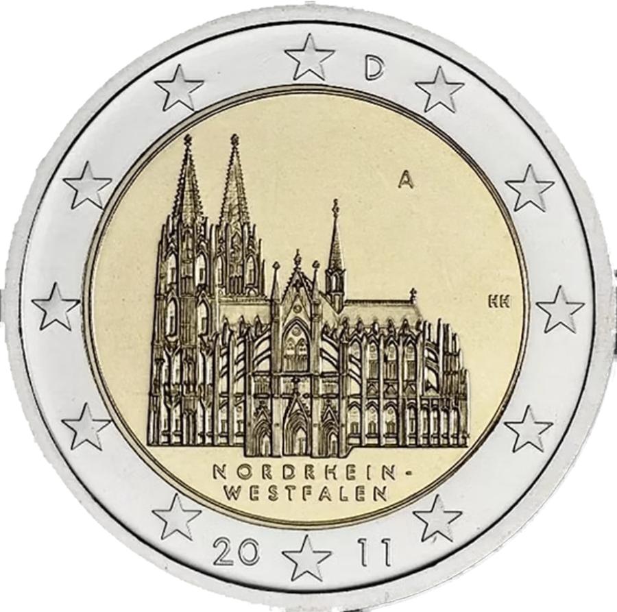 Euromunten, Postzegels en Munten, Munten | Europa | Euromunten, Ophalen of Verzenden, Duitsland, 2 euro, Losse munt