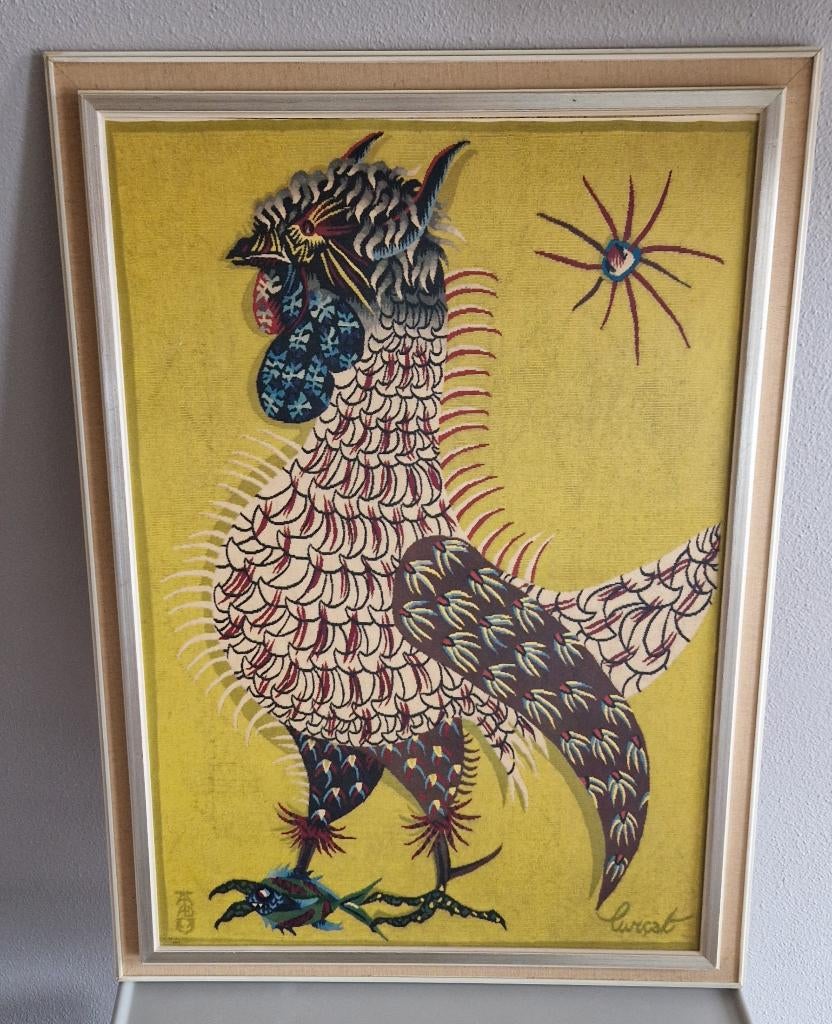 vintage lithografische print Jean Lurçat., Huis en Inrichting, Woonaccessoires | Schilderijen, Tekeningen en Foto's, Ophalen of Verzenden