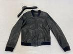 Dolce & Gabbana Leather Bomber Jacket Size 50, ., Zwart, Nieuw, .