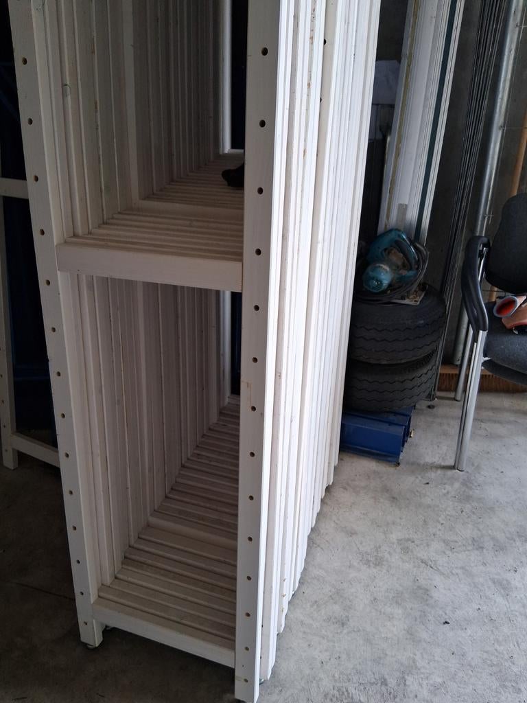 Houten stelling kasten legbordstelling, Ophalen, Gebruikt