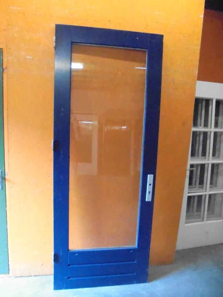 Buitendeur dubbelglas, 92,5 x 239 (nr. KW520A), Doe-het-zelf en Verbouw, Deuren en Horren, Ophalen, 80 tot 100 cm, 215 cm of meer