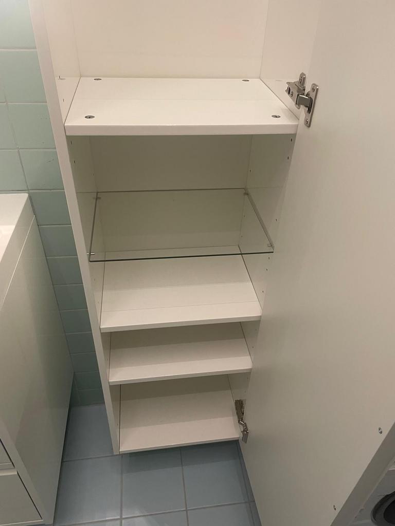 Ikea God Morgon badkamerkast hoogglans wit, Ophalen, Gebruikt, Wit, Overige typen