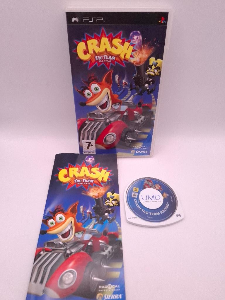 Crash Tag Team racing psp, 1 speler, Racen en Vliegen, Ophalen of Verzenden, Zo goed als nieuw