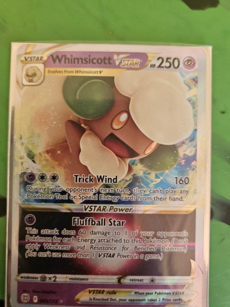 Whimiscott Vstar pokemon kaart, Ophalen of Verzenden, Speelkaart(en)