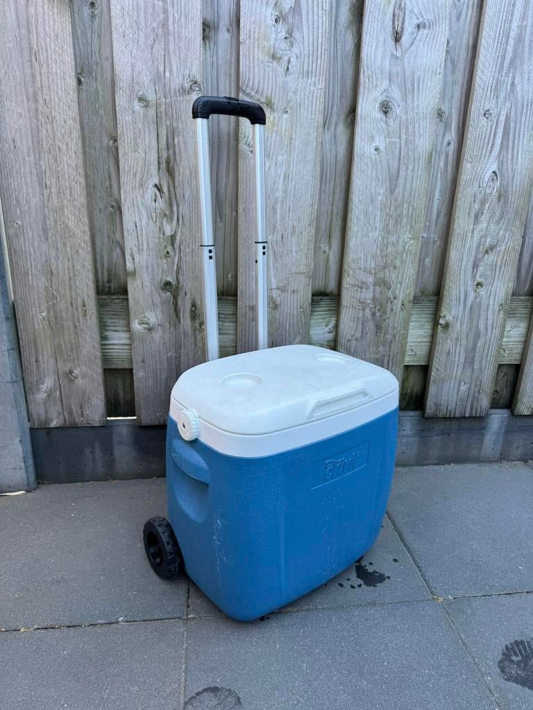Crivit koelbox 36L op wielen met uittrekbaar handvat!, Ophalen of Verzenden, Zo goed als nieuw, Koelelement