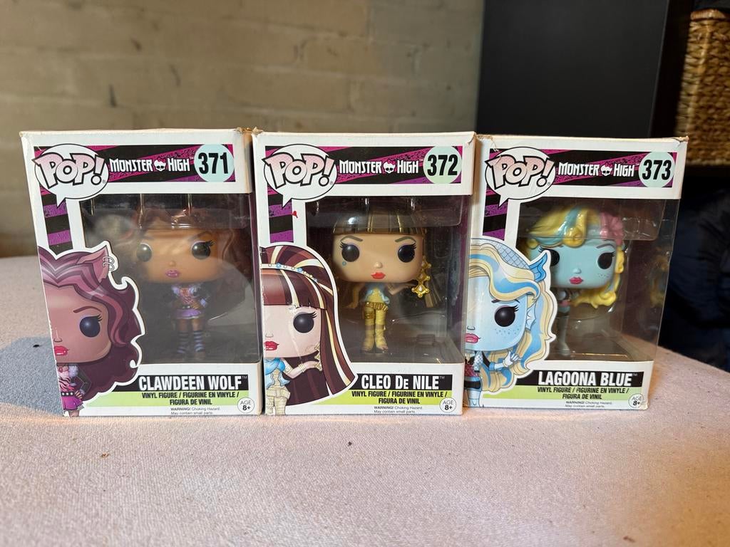 Funko Pop! Monster High Set (371, 372, 373), Ophalen of Verzenden, Nieuw