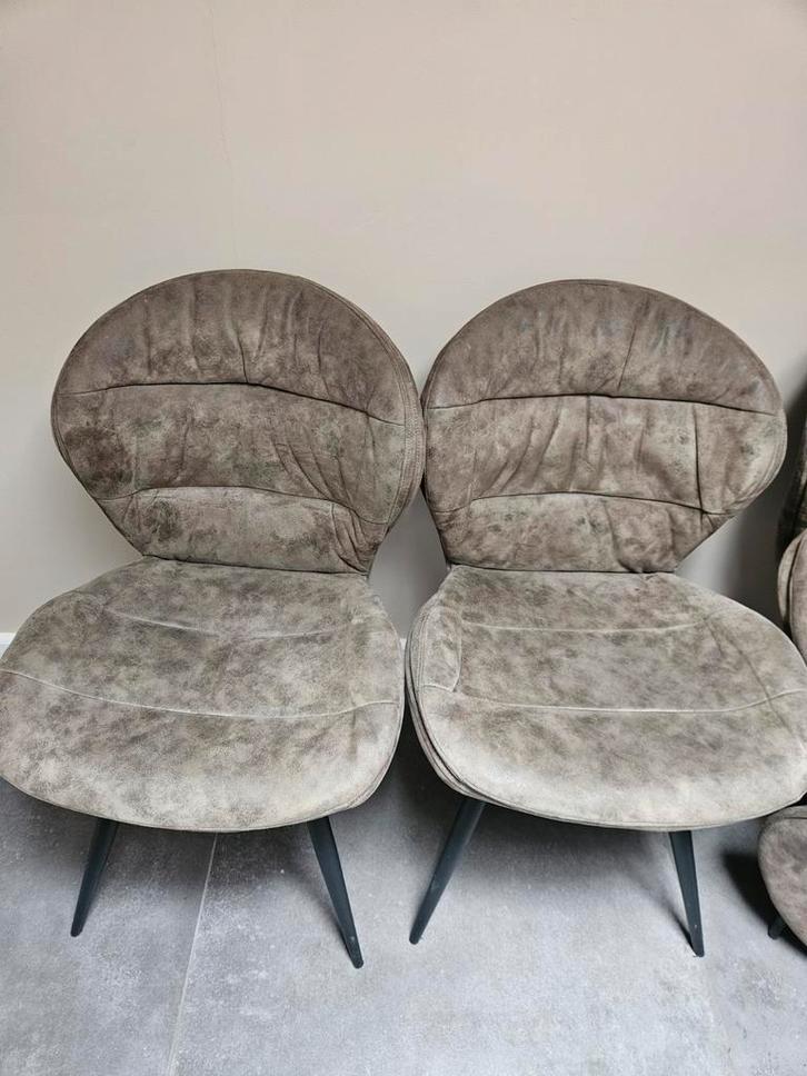 6x Eetkamerstoelen in normale staat - 4 jaar oud, Huis en Inrichting, Stoelen, Gebruikt, Vijf, Zes of meer stoelen, Kunststof