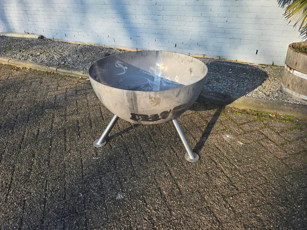 RVS vuurschaal, Ophalen