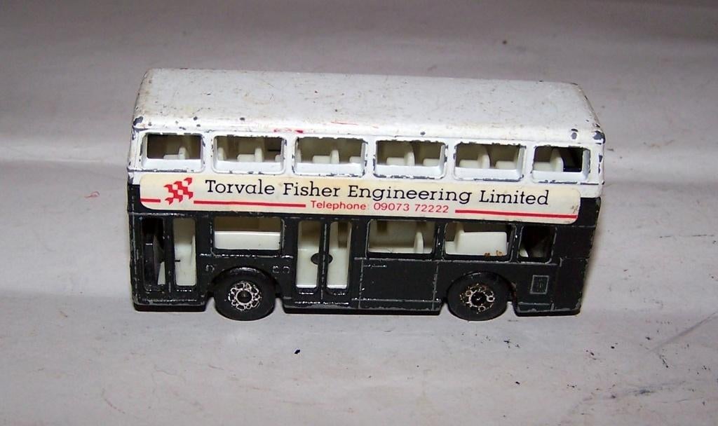 Vintage Matchbox dubbeldekker bus model., Ophalen of Verzenden, Gebruikt, Bus of Vrachtwagen