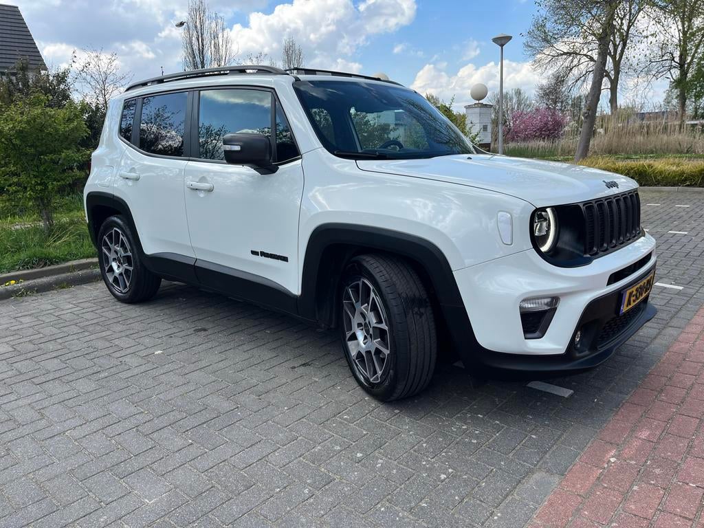 Jeep Renegade 1.3T 150pk Ddct 2021 Wit, Auto's, Stof, 4 cilinders, Wit, Grijs
