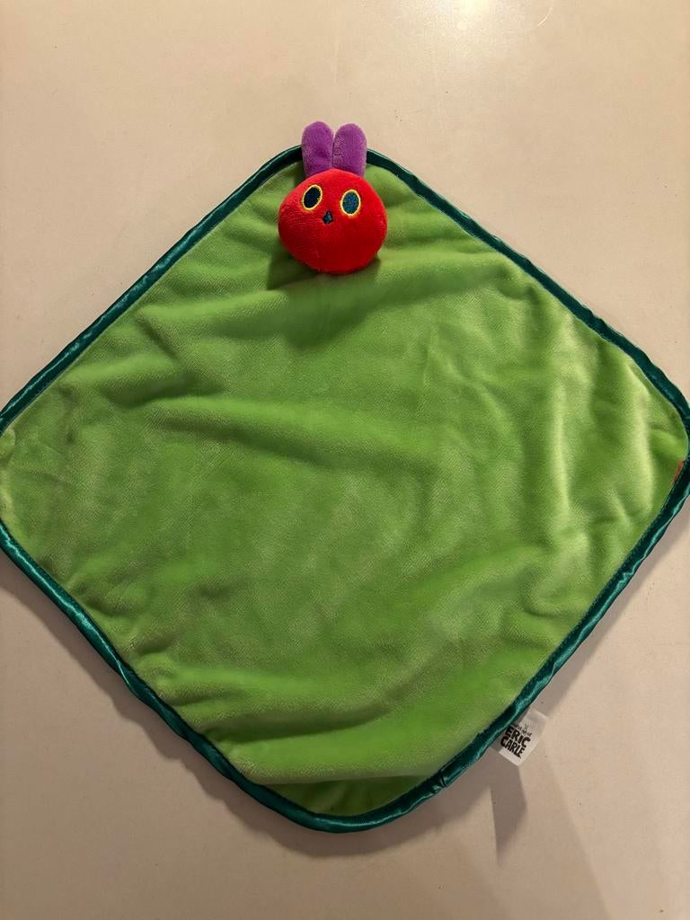 Eric Carle Rupsje Nooitgenoeg knuffeldoekje als nieuw!, Kinderen en Baby's, Ophalen of Verzenden, Zo goed als nieuw, Overige typen