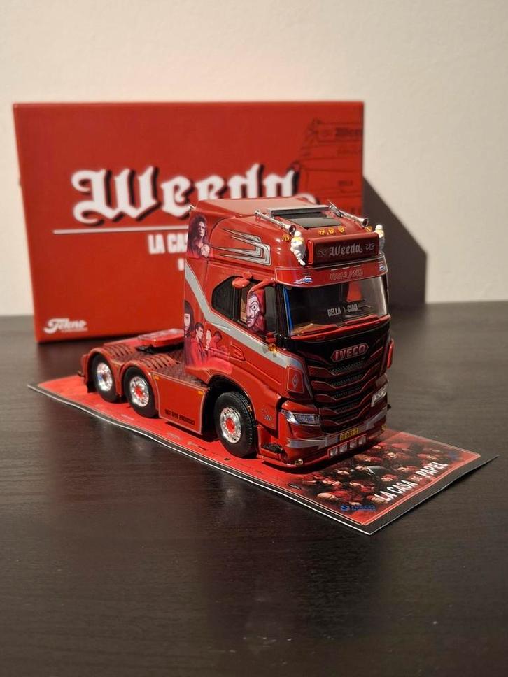 Weeda iveco 1:50, Hobby en Vrije tijd, Modelauto's | 1:50, Gebruikt, Bus of Vrachtwagen, Ophalen of Verzenden