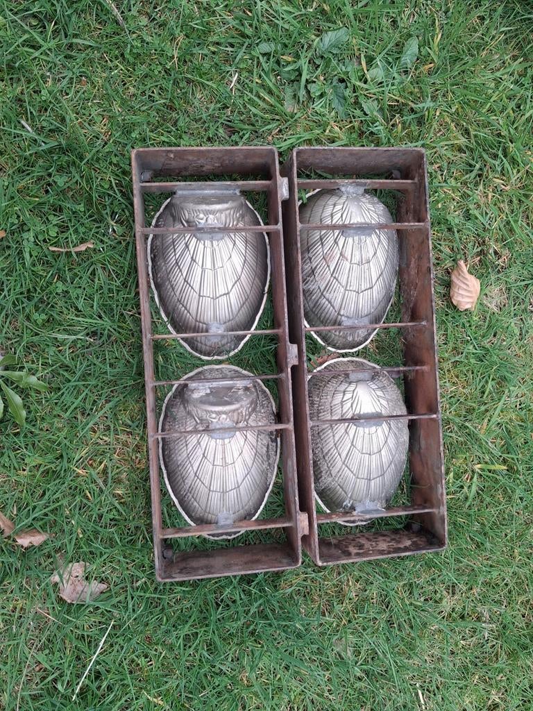 Antieke chocoladevorm, groot, dubbelklapbaar, Ophalen of Verzenden