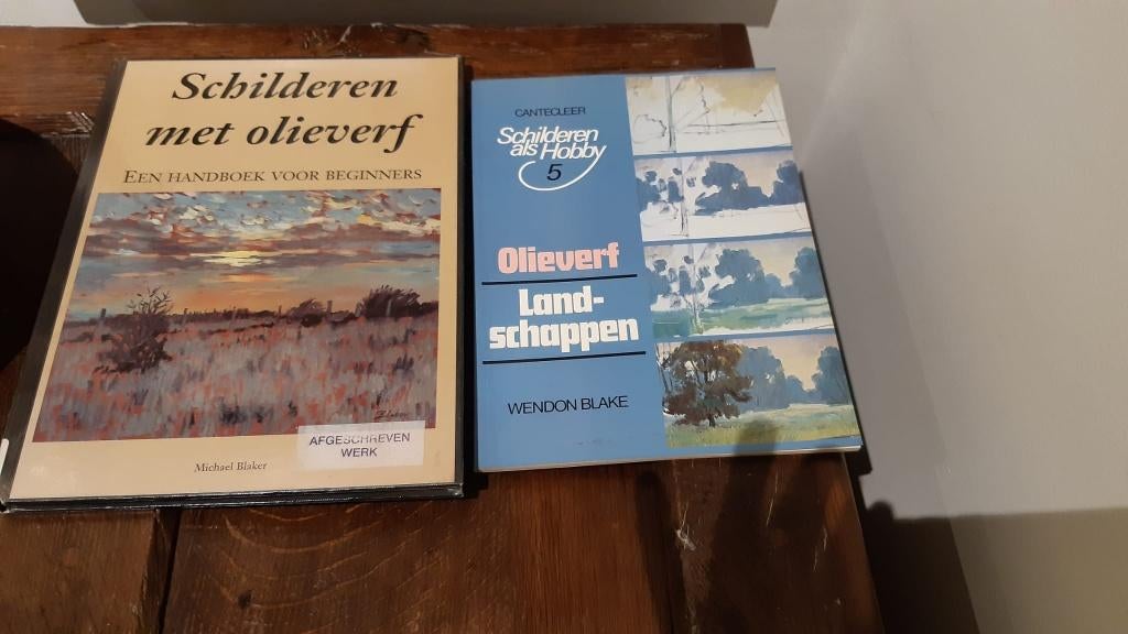 Schilderen met olieverf, lot van 2 boeken, Hobby en Vrije tijd, Ophalen of Verzenden, Schilderen op nummer