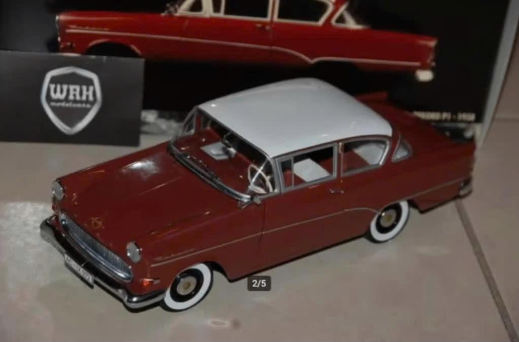 1:18 OPEL REKORD P1 bordeaux red Minichamps in doos WRH, Hobby en Vrije tijd, Modelauto's | 1:18, Verzenden, Zo goed als nieuw