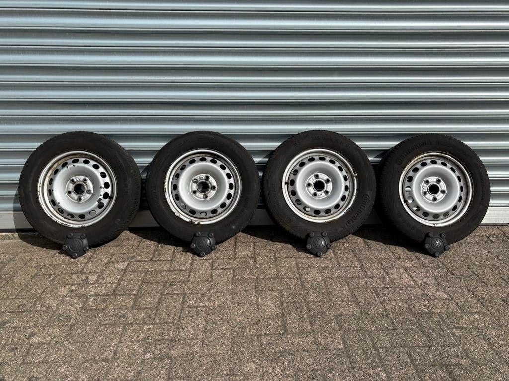 Volkswagen Caddy 5x112 15 inch velgen met all-season banden!, Auto-onderdelen, Banden en Velgen, Ophalen, 15 inch, Banden en Velgen