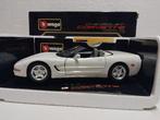 Chevrolet Corvette C Convertible white Bburago 1:18 KRD, Ophalen of Verzenden, Zo goed als nieuw, Auto, Bburago