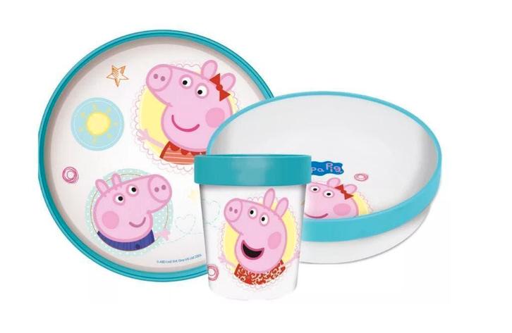 Peppa Pig Kinderservies / Dinerset / Eetsetje - Magnetron, Kinderen en Baby's, Overige Kinderen en Baby's, Nieuw, Ophalen of Verzenden