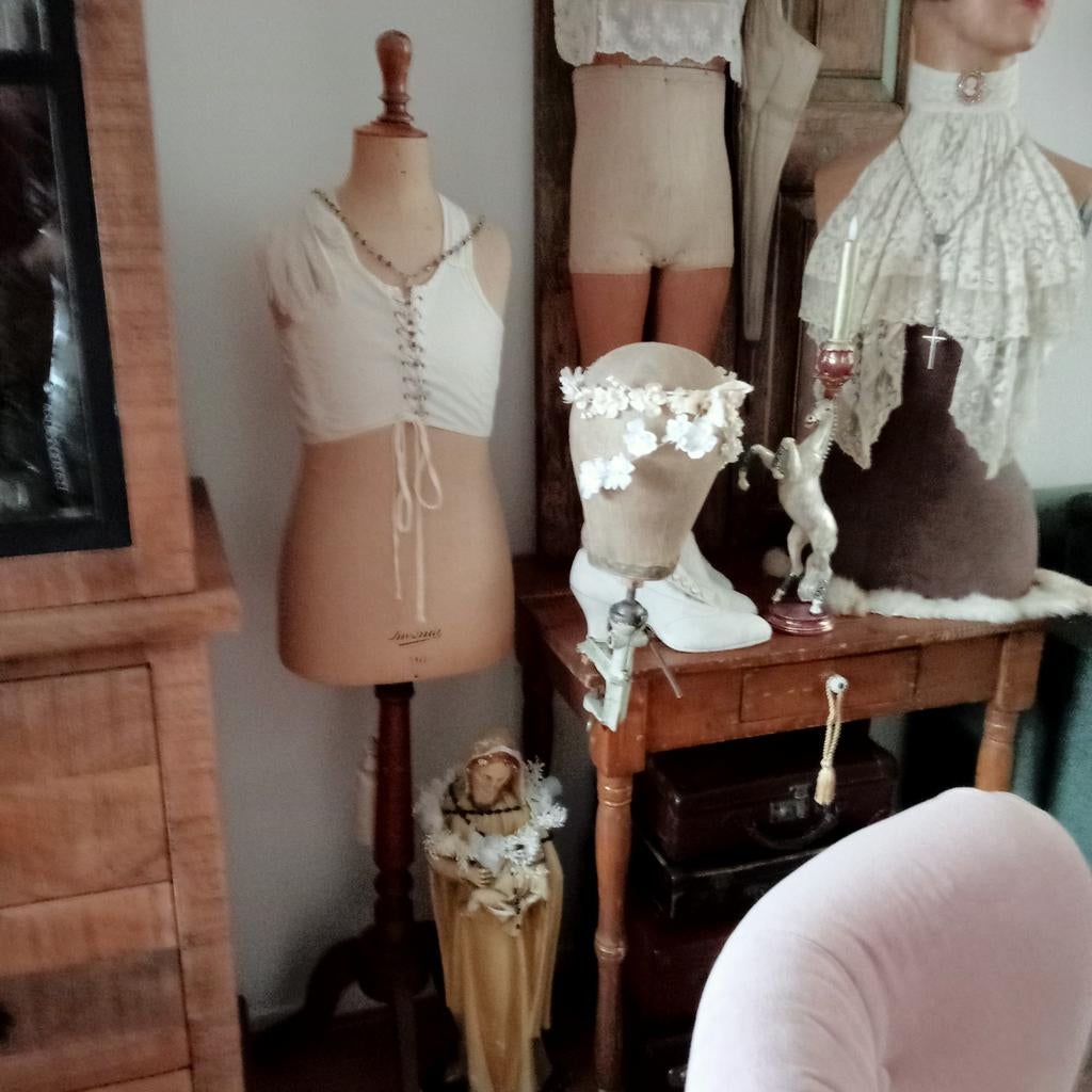 Antieke kinder paspop, Ophalen of Verzenden