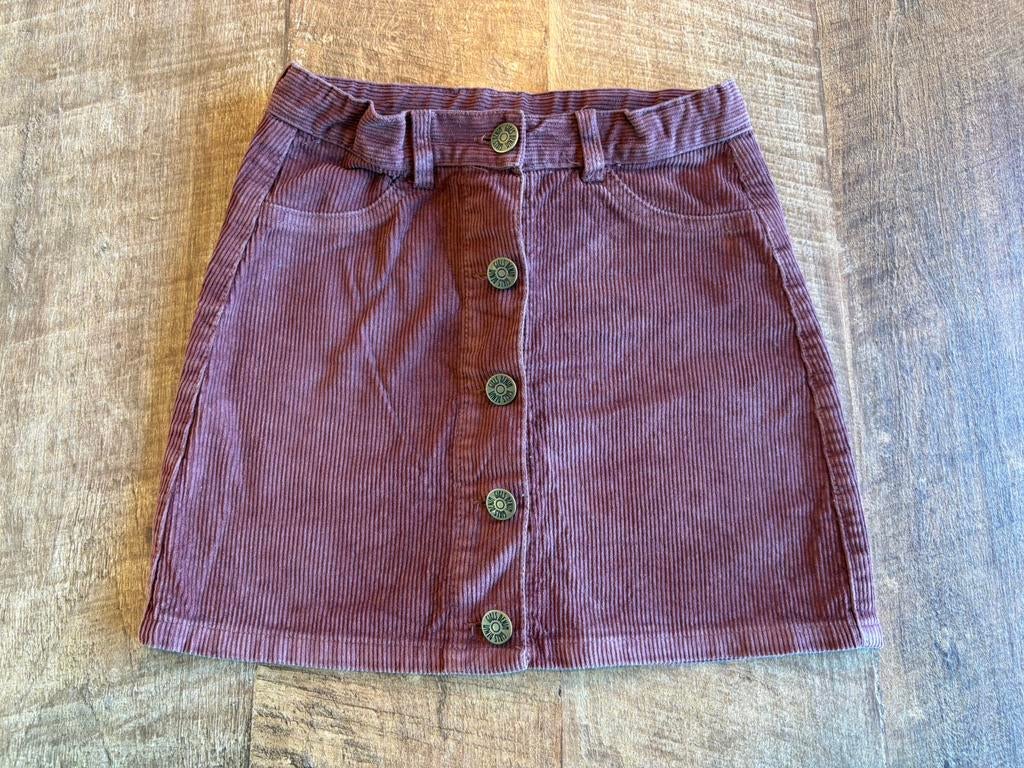 Bruinrood rokje maat 122-128, Kinderen en Baby's, Kinderkleding | Maat 122, Ophalen of Verzenden, Zo goed als nieuw, Meisje, Jurk of Rok