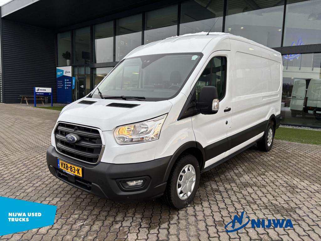 Ford Transit 350 L3H2 Navigatie + Trekhaak (bj 2021), Voorwielaandrijving, Euro 6, 4 cilinders, Parkeersensor