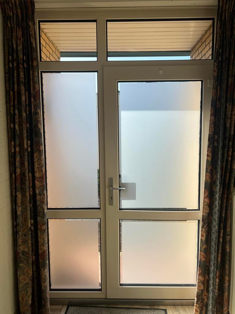 Kunststof kozijn wit met groene voordeur, Ophalen, Kunststof, Gebruikt, Buitendeur