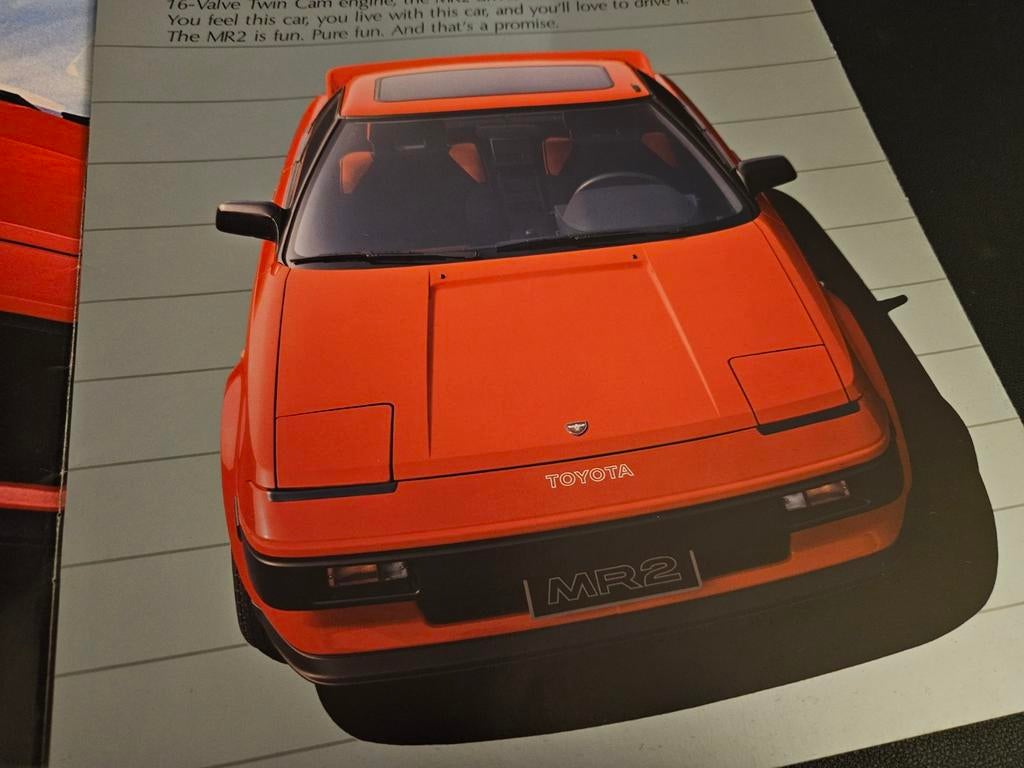 Brochure Toyota MR2 1985, Ophalen of Verzenden, Zo goed als nieuw, Toyota