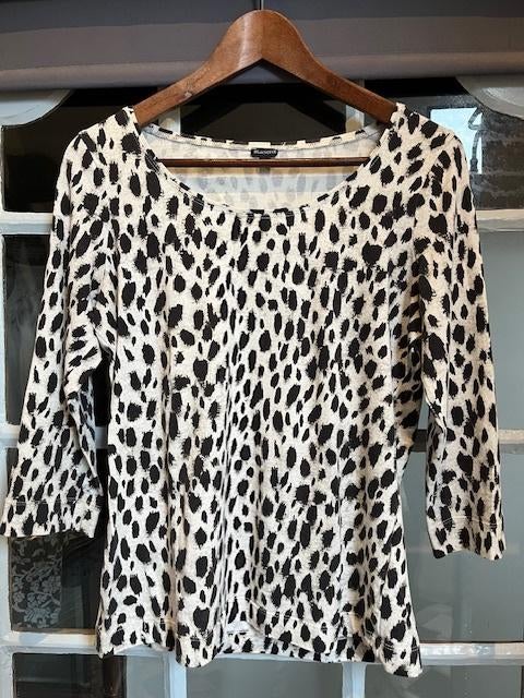 Purdey   t.shirt met dierenprint zgan  38/40, Kleding | Dames, Ophalen of Verzenden, Zo goed als nieuw, Korte mouw