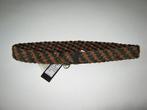 Pieces nieuwe suède gevlochten riem mt 85, 80 tot 90 cm, Echt leder, Nieuw, Tailleriem