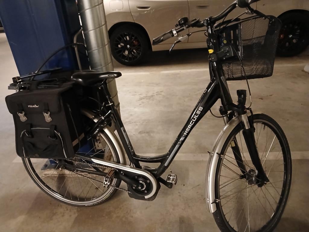 Hercules E-bike met mand en fietstassen, Overige merken, Gebruikt, Ophalen of Verzenden, 51 tot 55 cm