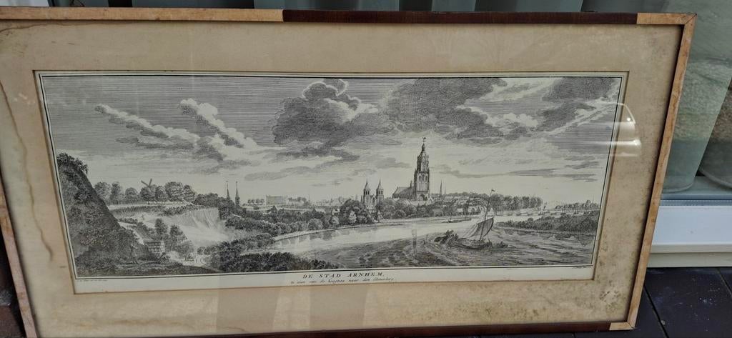 Gravure Arnhem 1741, Antiek en Kunst, Ophalen of Verzenden