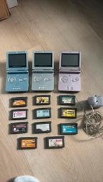 Nintendo Gameboy advance partij., Ophalen of Verzenden, Gebruikt, Game Boy Advance SP, Met games