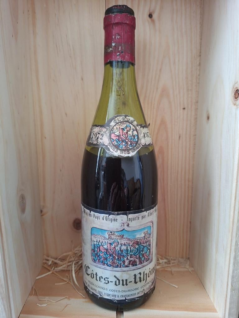 Cotes du Rhone 1972, Verzamelen, Wijnen, Ophalen of Verzenden