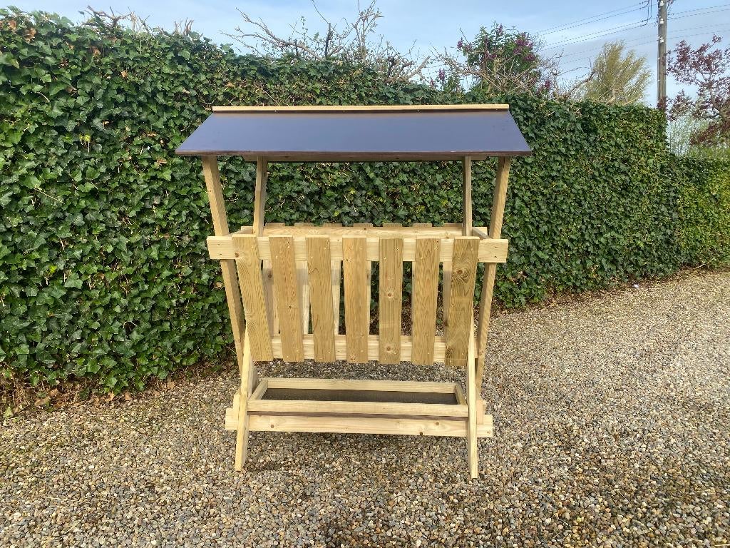 Hooiruiven met voerbak | Geïmpregneerd | Passend advies, Meerdere dieren, Kip