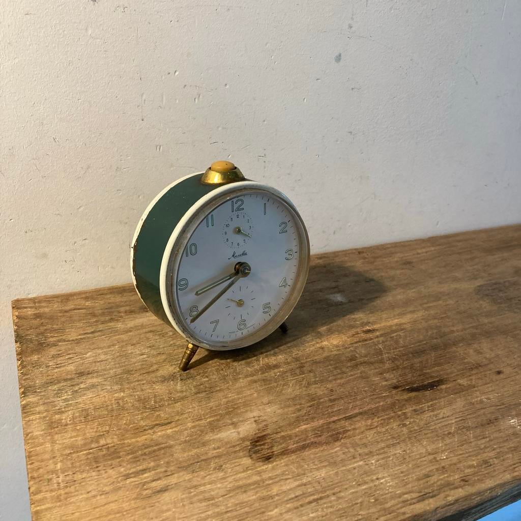 Mauthe vintage mechanische wekker jaren 50-60, Ophalen of Verzenden