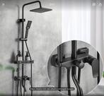 Luxe Zwarte Doucheset met Regendouche en Handdouche, Ophalen of Verzenden, Nieuw