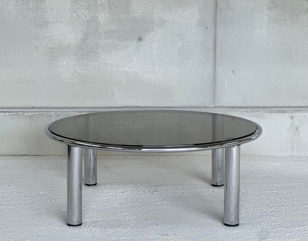 Vintage chroom coffeetable 1980s, Antiek en Kunst, Ophalen of Verzenden