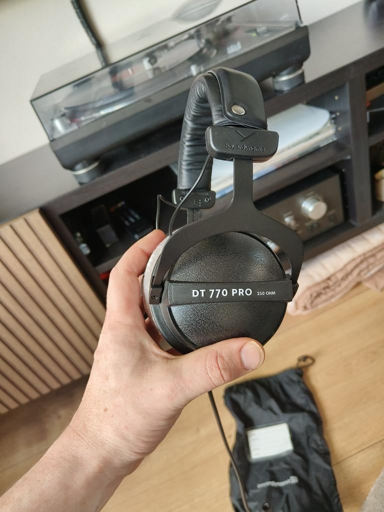 Beyerdynamic DT 770 PRO 250 Ohm Studio Hoofdtelefoon, Audio, Tv en Foto, Overige merken, Gebruikt, Surround, Ophalen of Verzenden